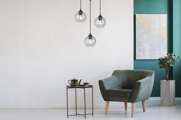 HÆNGELAMPE MODERNE ELEGANT GLASKUGLE