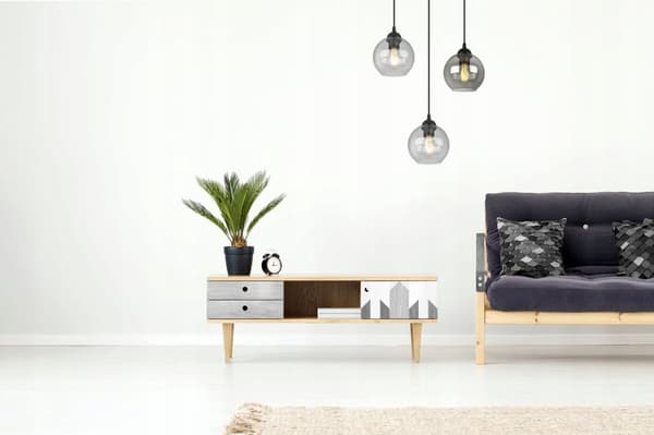 HÆNGELAMPE MODERNE ELEGANT GLASKUGLE