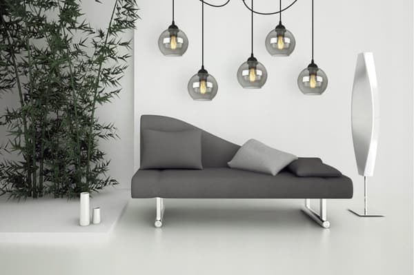 ELEGANT SPIDER HÄNGANDE LAMPA GLASSKÄRM