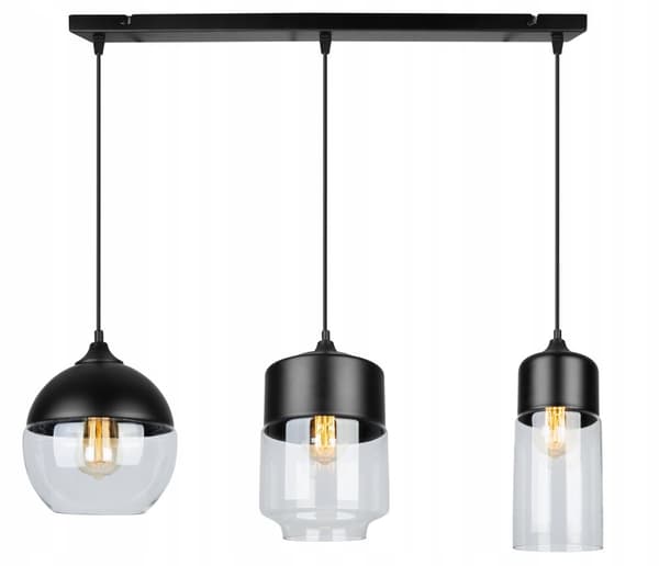 HÆNGE LOFTSLAMPE, GLAS LAMPE SKÆRM