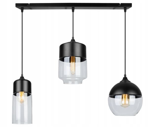 HÆNGE LOFTSLAMPE, GLAS LAMPE SKÆRM
