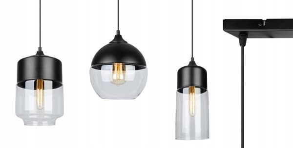 HÆNGE LOFTSLAMPE, GLAS LAMPE SKÆRM