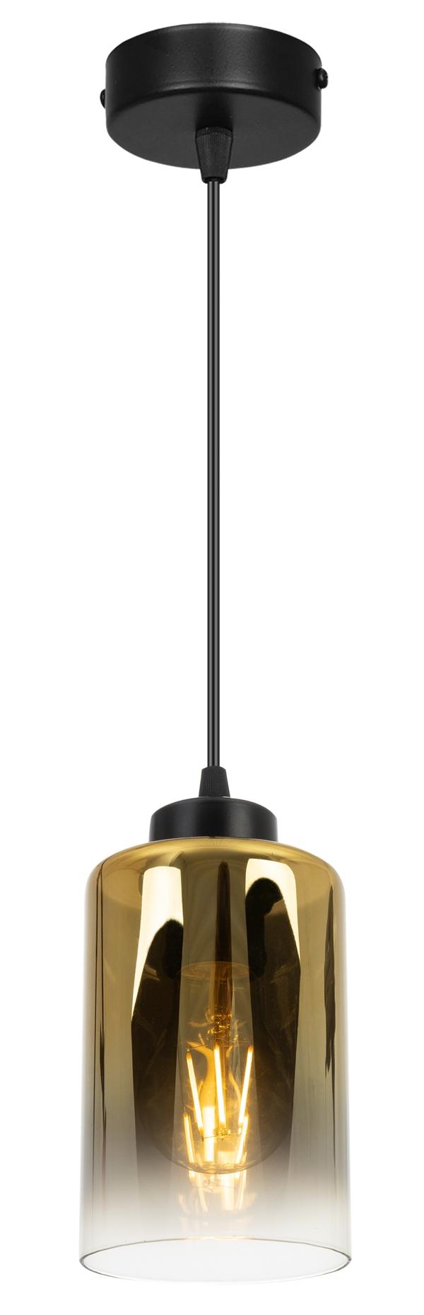 TAKLAMPA HÄNGANDE LJUSSTAKARE LOFT ELEGANT GLAS LAMPA GRAFIT