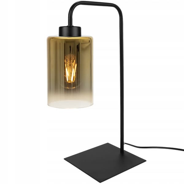 ELEGANT NAT-BORDSLAMPE AF GLAS