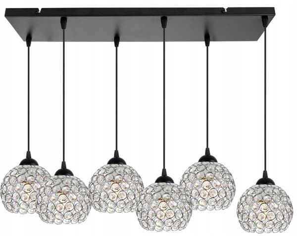 KROM HÄNGLAMPA LJUSSTAKARE TAKLAMPA LED KRISTALLER