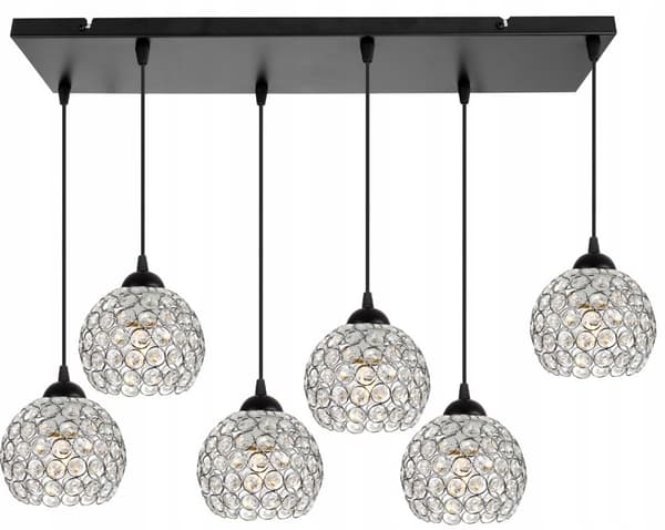 KROM HÄNGLAMPA LJUSSTAKARE TAKLAMPA LED KRISTALLER