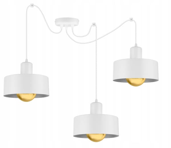 MODERN SPINDELHÄNGNINGSLAMPA METALL LAMPSKYDD