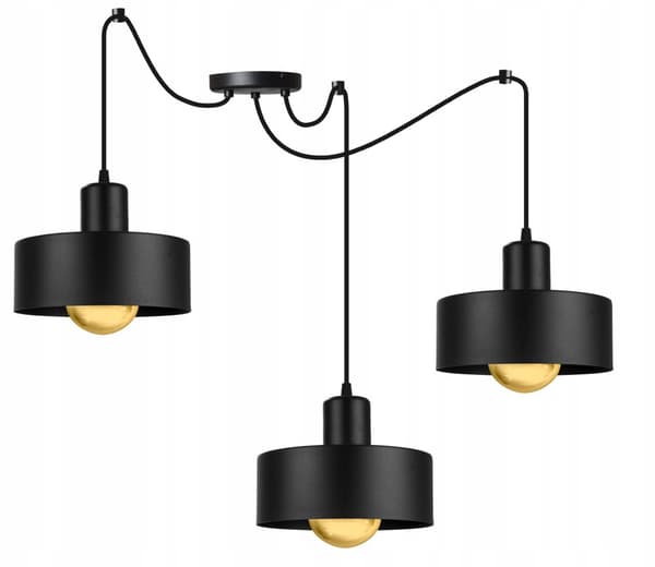 MODERN SPINDELHÄNGNINGSLAMPA METALL LAMPSKYDD