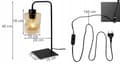 Miniatyrbild 10 av 10: NATTLAMPA BORDSLAMPA GLAS LED VAL