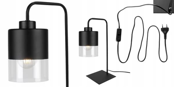 LED NATTBORDSLAMPA AV GLAS