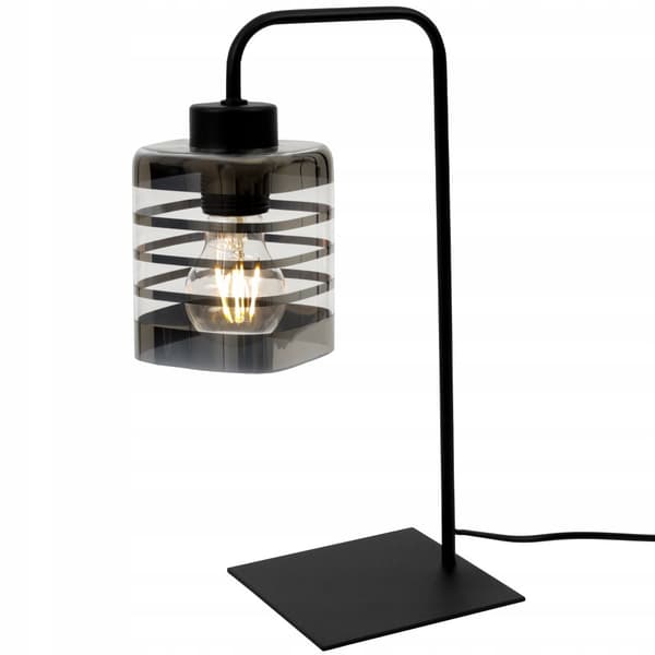 NATTLAMPA BORDSLAMPA GLAS SPIRAL LED