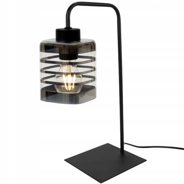 NATTLAMPA BORDSLAMPA GLAS SPIRAL LED