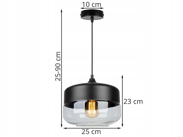 LOFTSLAMPE, GLAS PLAFON, LED SKÆRM