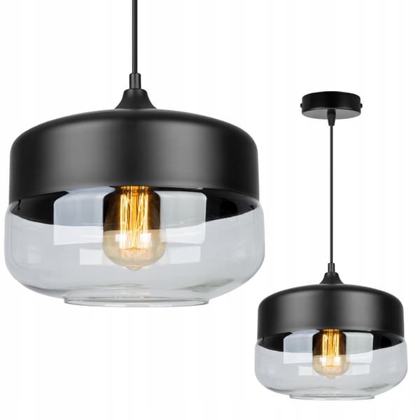 LOFTSLAMPE, GLAS PLAFON, LED SKÆRM