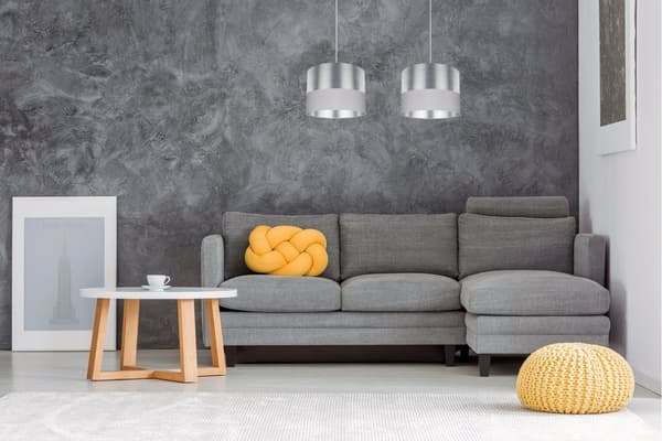 HÄNGANDE TAKLAMPA LAMPSKÄRM KROM LED