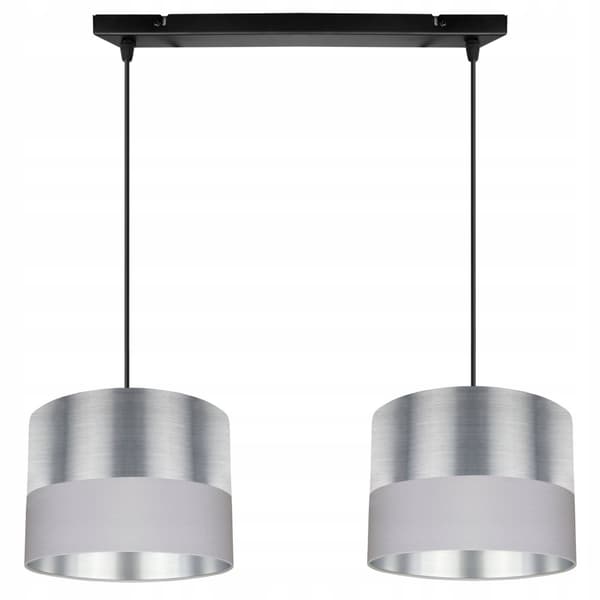 HÄNGANDE TAKLAMPA LAMPSKÄRM KROM LED