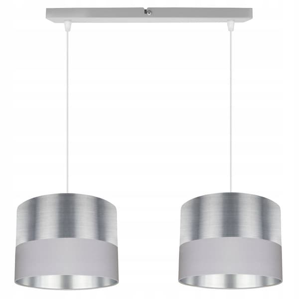 HÄNGANDE TAKLAMPA LAMPSKÄRM KROM LED