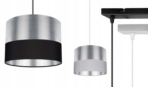HÄNGANDE TAKLAMPA LAMPSKÄRM KROM LED