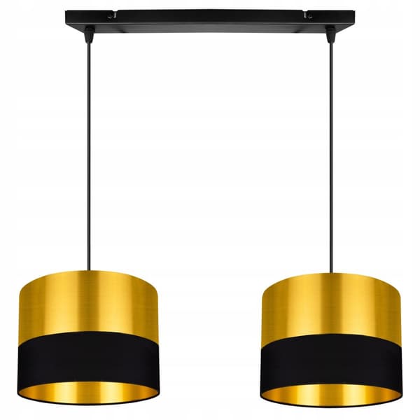 TAK HÄNGLAMPA LAMPSKÄRM GULD LED