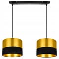 Miniatyrbild 5 av 10: TAK HÄNGLAMPA LAMPSKÄRM GULD LED