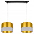 Miniatyrbild 6 av 10: TAK HÄNGLAMPA LAMPSKÄRM GULD LED