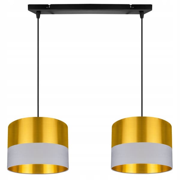TAK HÄNGLAMPA LAMPSKÄRM GULD LED