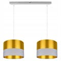 Miniatyrbild 7 av 10: TAK HÄNGLAMPA LAMPSKÄRM GULD LED