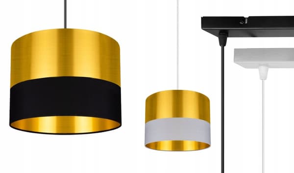 TAK HÄNGLAMPA LAMPSKÄRM GULD LED
