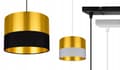 Miniatyrbild 8 av 10: TAK HÄNGLAMPA LAMPSKÄRM GULD LED