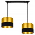Miniatyrbild 1 av 10: TAK HÄNGLAMPA LAMPSKÄRM GULD LED