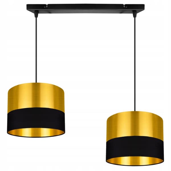 TAK HÄNGLAMPA LAMPSKÄRM GULD LED