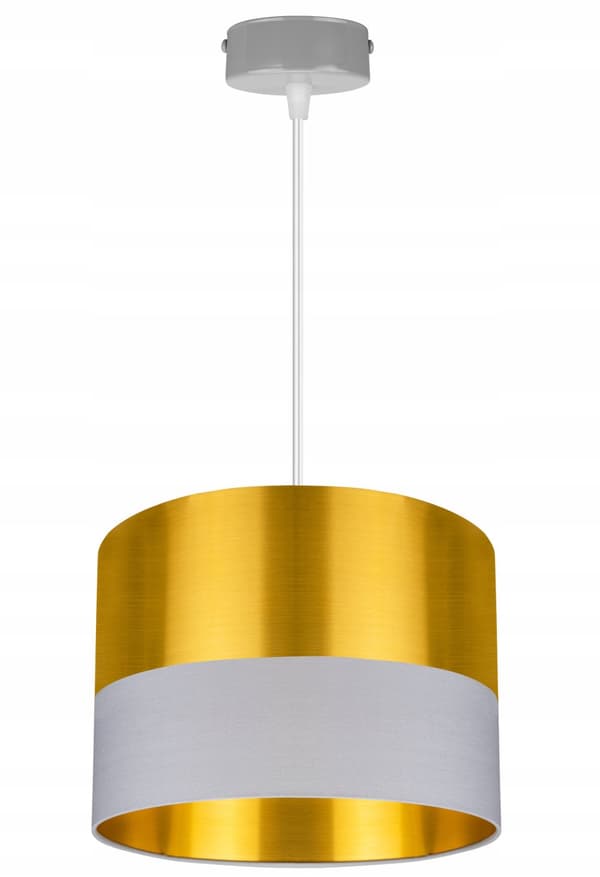 TAK HÄNGLAMPA LAMPSKÄRM GULD LED