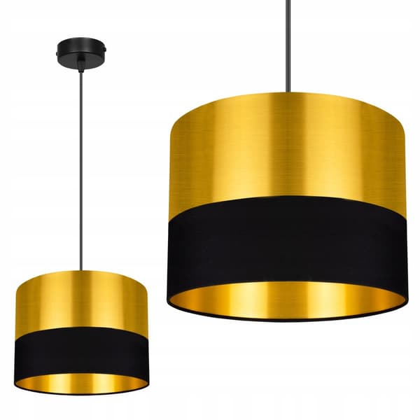 TAK HÄNGLAMPA LAMPSKÄRM GULD LED