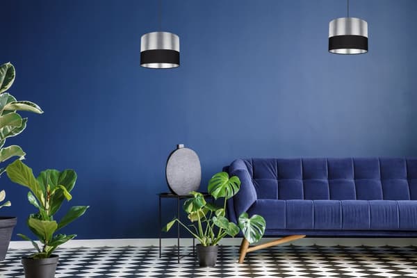 HÆNGE LOFTSLAMPE LAMPESKÆRM KROM LED