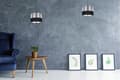 Miniatyrbillede 4 af 10: HÆNGE LOFTSLAMPE LAMPESKÆRM KROM LED