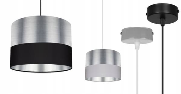HÆNGE LOFTSLAMPE LAMPESKÆRM KROM LED