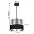 Miniatyrbillede 10 af 10: HÆNGE LOFTSLAMPE LAMPESKÆRM KROM LED