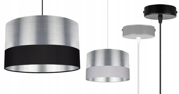 HÆNGE LOFTSLAMPE LAMPESKÆRM KROM LED