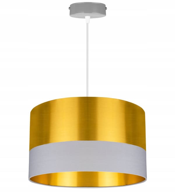TAK HÄNGLAMPA LAMPSKÄRM GULD LED