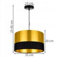 Miniatyrbild 8 av 10: TAK HÄNGLAMPA LAMPSKÄRM GULD LED