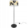 Miniatyrbillede 1 af 10: GULVLAMPE ELEGANT LAMPESKÆRM GULDNE BLOMSTER LED