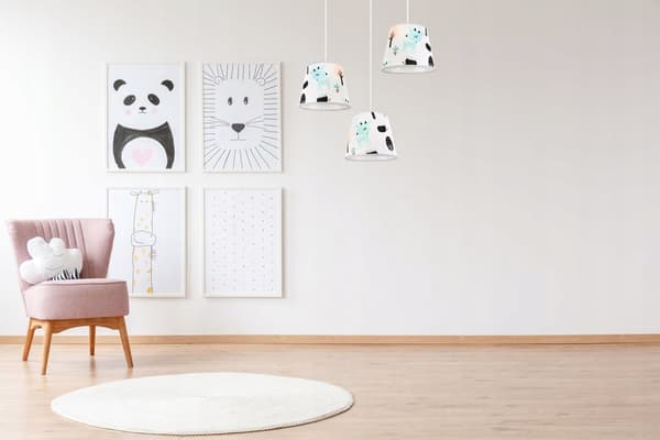 LOFT TAK HÄNGLAMPA BARN LAMPSKÄRM BAMBI