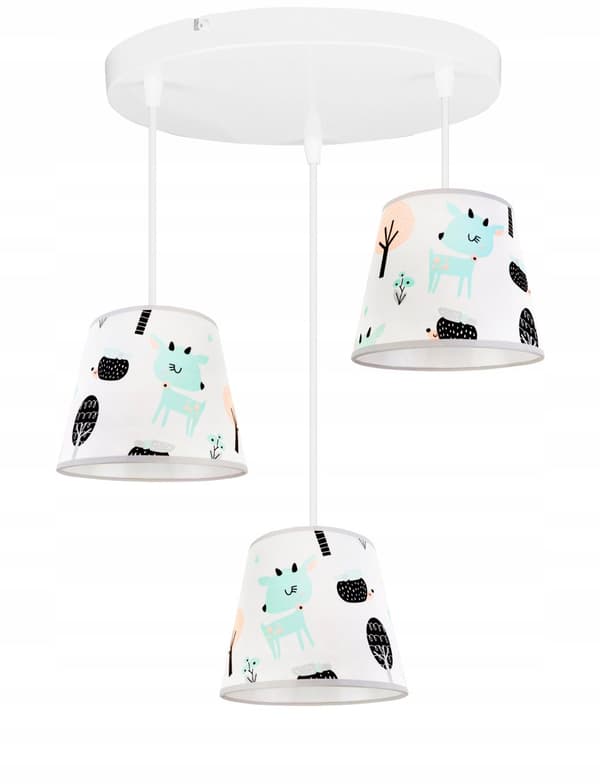 LOFT TAK HÄNGLAMPA BARN LAMPSKÄRM BAMBI