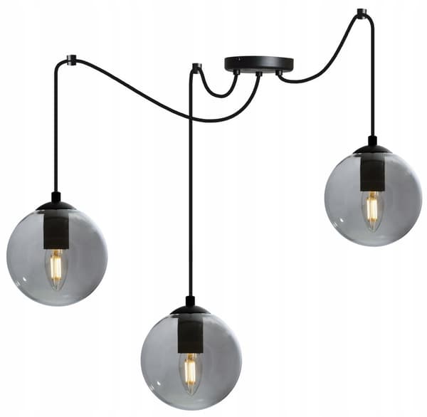 LOFT HÆNGELAMPE GLASKUGLESPIDER LED