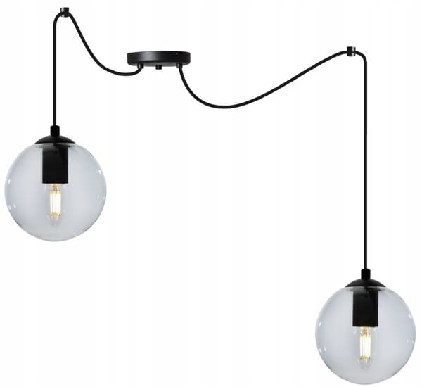 TAK HÄNGLAMPA GLASKUL SPIDER LED