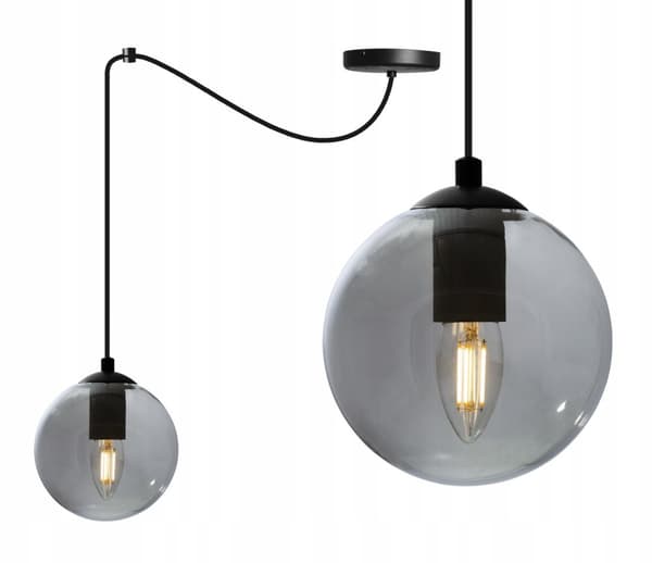 LOFT HÆNGELAMPE GLASKUGLESPIDER LED