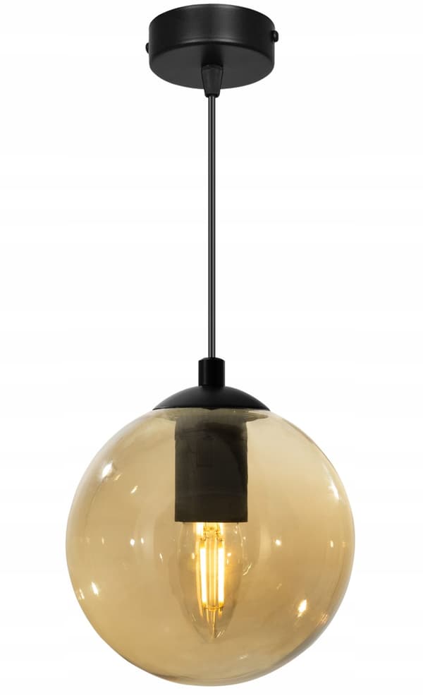 TAK HÄNGLAMPA GLASKULA LED VAL