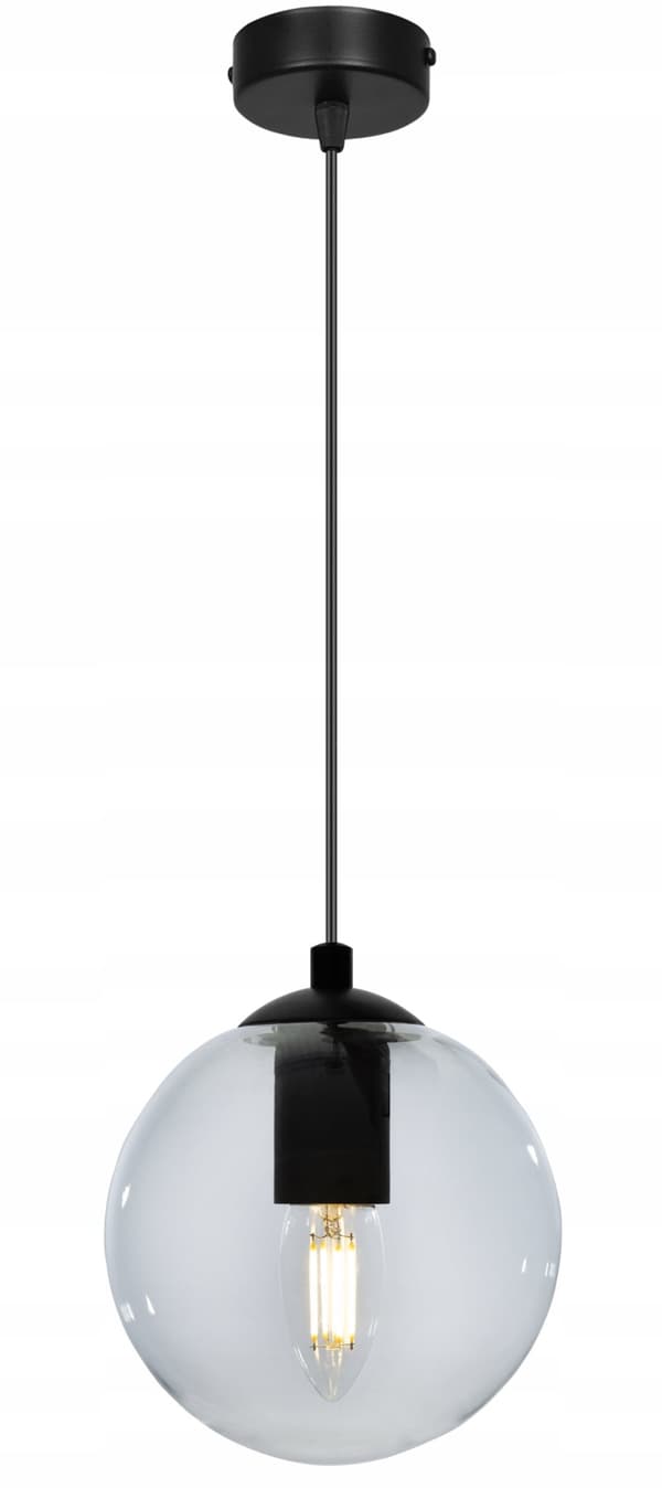 TAK HÄNGLAMPA GLASKULA LED VAL