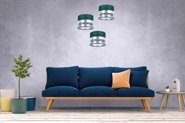 TAK HÄNGLAMPA MODERN KROM LAMPSKÄRM LED