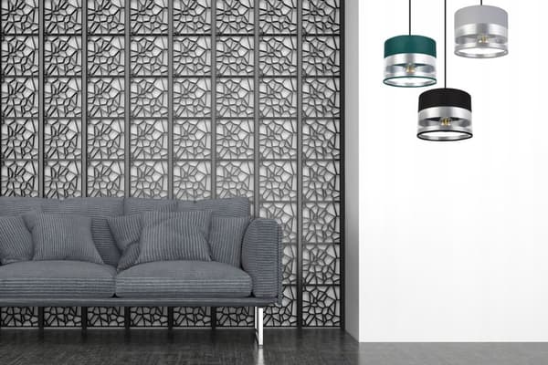TAK HÄNGLAMPA MODERN KROM LAMPSKÄRM LED
